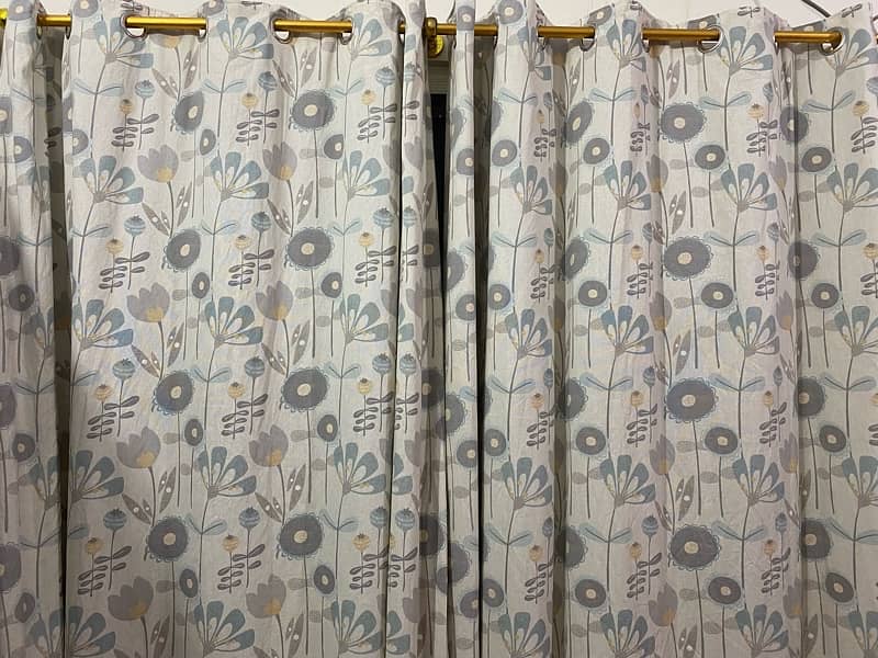 Printed cotton curtains 0