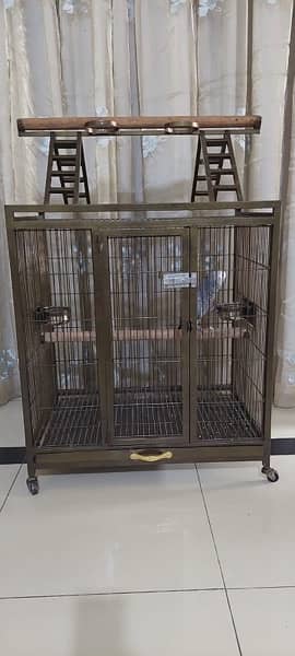 bird cage with play area 0