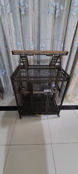 bird cage with play area 1