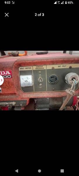 Honda 2.5 kv generator for sale used 1