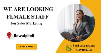 FEMALE SALES EXECUTIVE REQUIRED