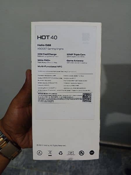 Infinix Hot 40 Horizon Gold 7