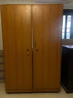 cupboard with mirror inside