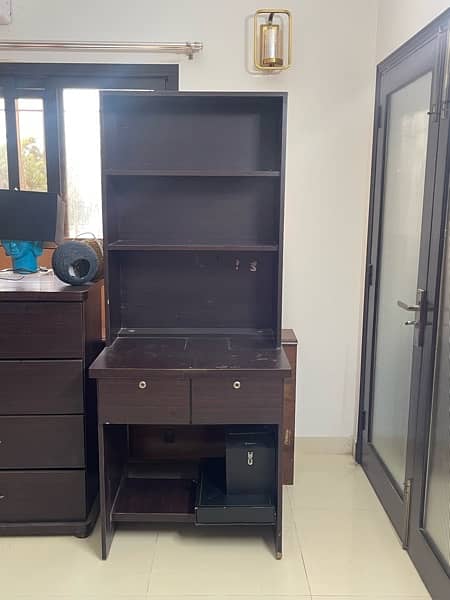 Study Table with drawers and rack 1