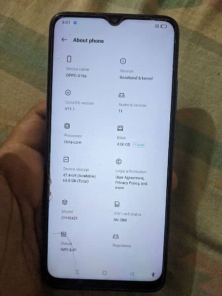oppo a16e 0