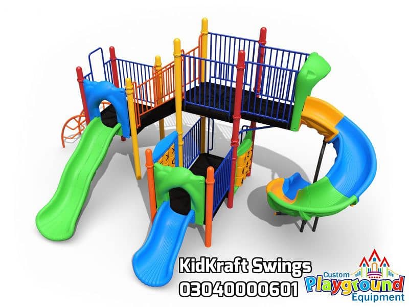 kids slides | Wooden Playhouse Set | kid swing | jhoola | kids Rides 12