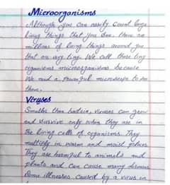 hand writing assignment