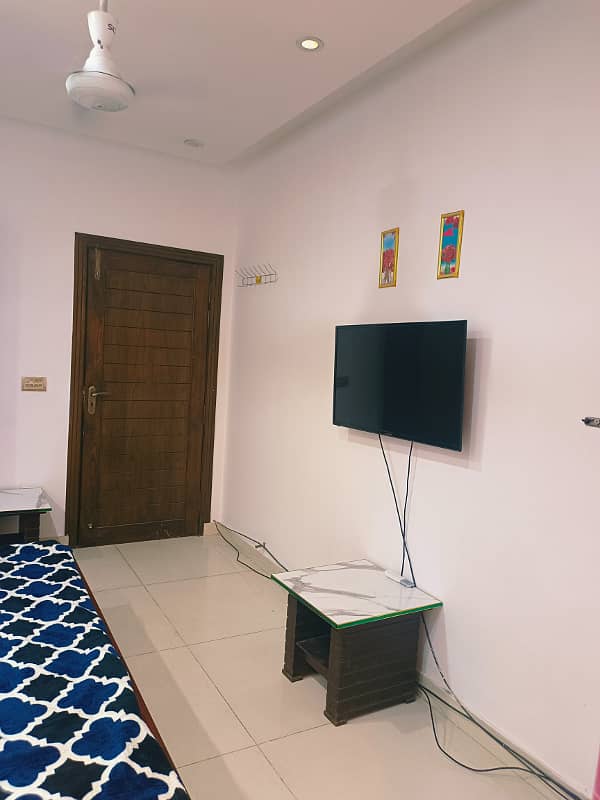 E-11 1Bed Spacious Full furnished Apartment available For rent in Karsaz Tower near kFC isb 10