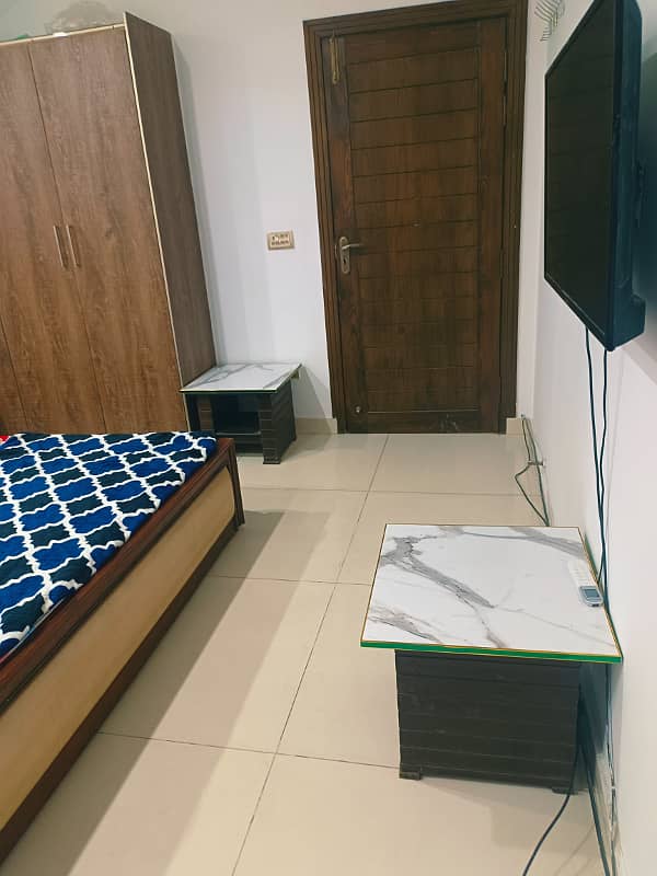 E-11 1Bed Spacious Full furnished Apartment available For rent in Karsaz Tower near kFC isb 12