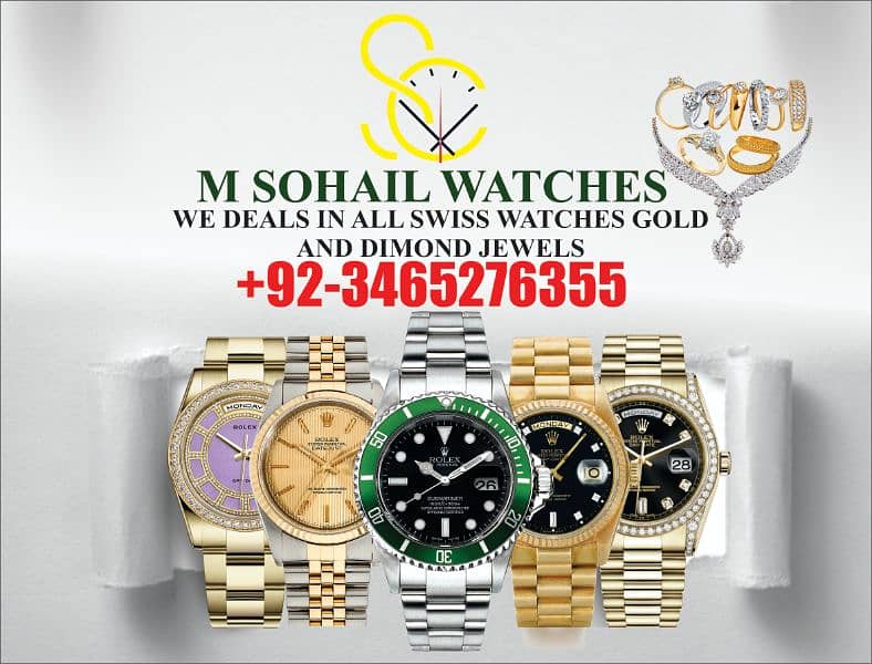 SWISS WATCHES Dealers All Pakistan &UAE 0