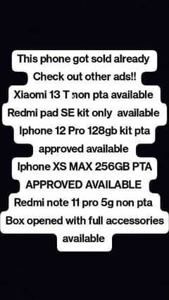 Xiaomi Redmi Note 13 Pro Plus PTA APPROVED