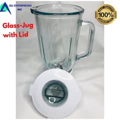 Juicer Machine 1 Liter Glass Jug with Lid - Juicer/Blender Spare Part