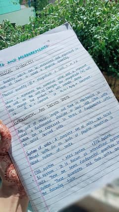 Handwriting assignment work