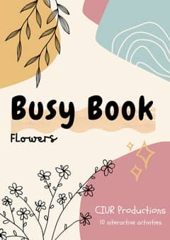 Flower theme busy booko (Digital buy)