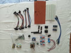 Arduino Nano, NRF24L01, A4988 Stepper motor driver, Joysticks