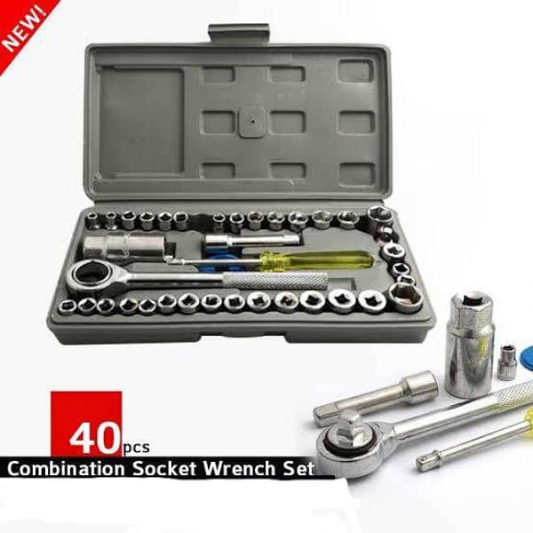 40 pcs stainless Steel wrench tool set 0