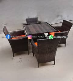outdoor Garden rattan furniture dining set