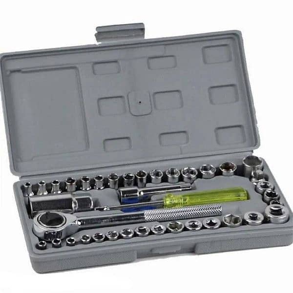 40 pcs stainless Steel wrench tool set 1