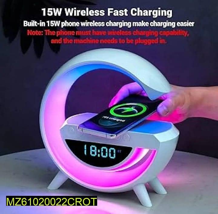 Wireless Mobile Phone Charger , Clock , Sparker and Lamp 4