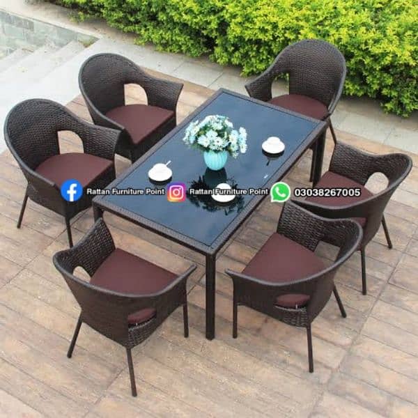 outdoor indoor garden rooftop restaurant rattan furniture chair sofa 12