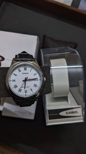 CASIO men's leather watch 5