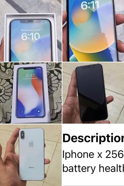 Iphone X 256gb PTA Approved with Box 2