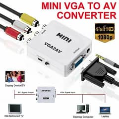 AV2VGA Converter with USB Cable