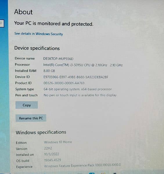 Dell Inspiron 15 i3 5th Generation 8GB 256GB Ssd 1000gb Hard Drive 3