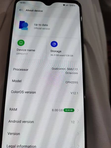Oppo F17 8/128 GB 6
