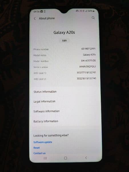 samsung galaxy A20s 10 /10 black mint condition 2