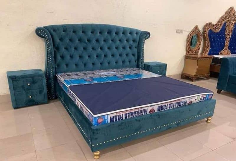 King bed,queen size bed, single bed,wooden bed, Lahore bed's 6