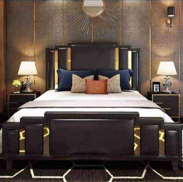 King bed,queen size bed, single bed,wooden bed, Lahore bed's 11