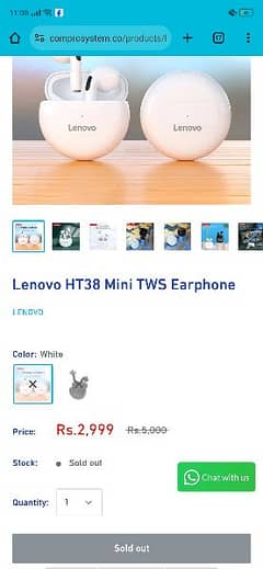 Lenovo HT38 Mini TWS Earphone