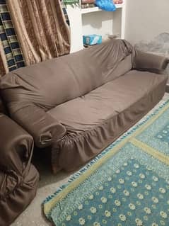 5 Seater wooden sofa for sale