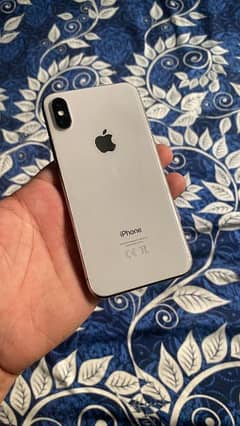 Iphone X 64 gb good condition white color PTA approved