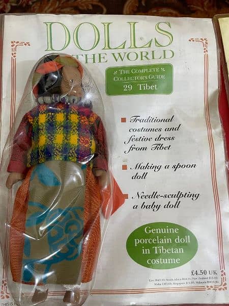 International Porcelain Made Dolls, Set of 7 1