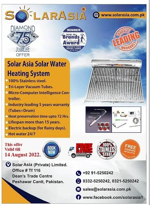 50% Off Book 200L Solar Geyser Stainless Steel,10-Year Warranty 2