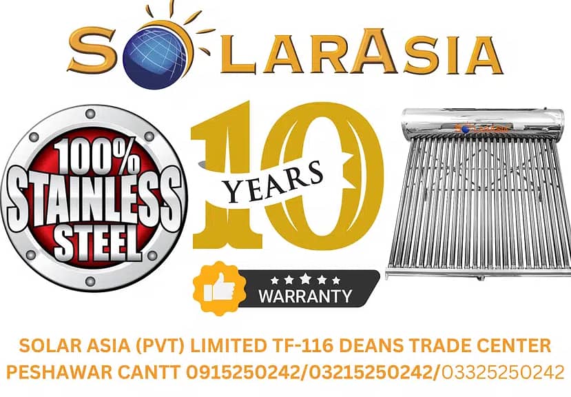 50% Off Book 200L Solar Geyser Stainless Steel,10-Year Warranty 0