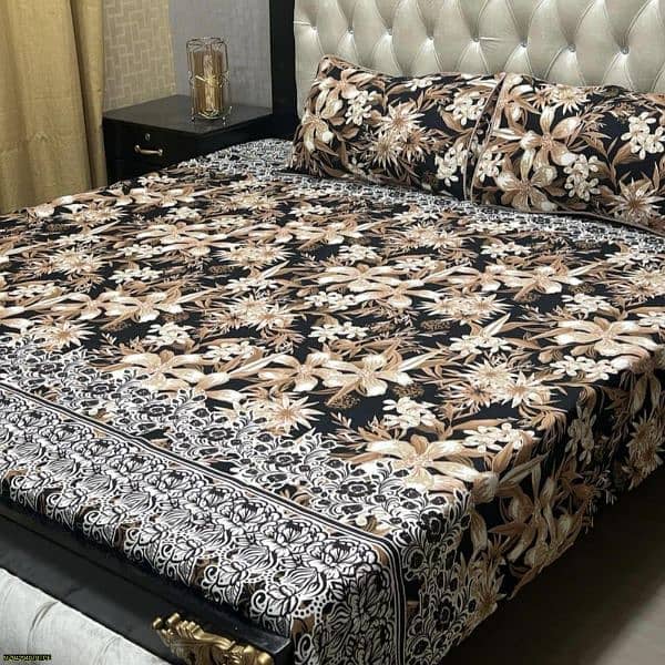 3piece cotton double bedsheets 4