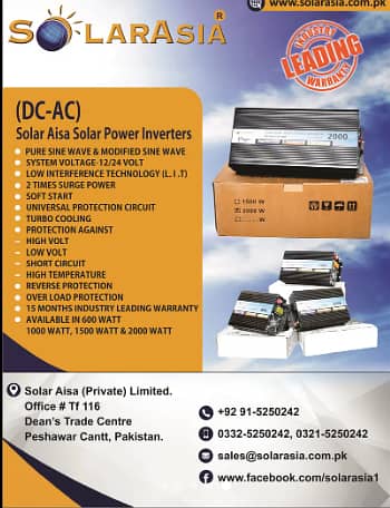 Powerful and Affordable 1000W 24V DC to AC Inverter- Warranty Reliable 1