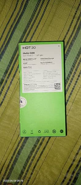 Infinix hot 30 ram 8/128. new  condition 1