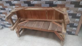 bench wooden 8 piece