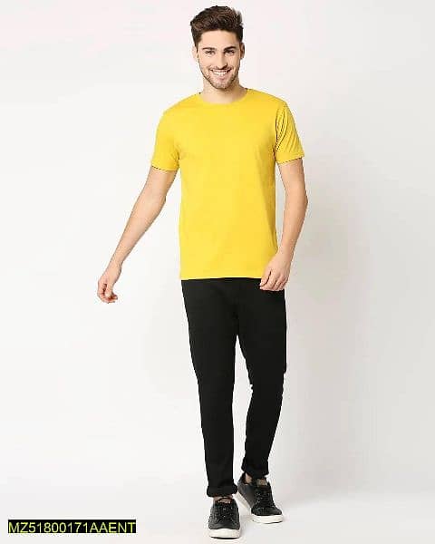 1pcs T shirt For mens In yellow colour 2