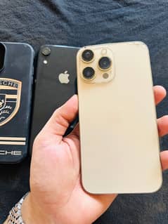 iPhone XR converted 14 pro gold