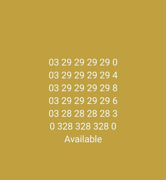 Golden Number+ E-Sim available Jazz&Warid 0
