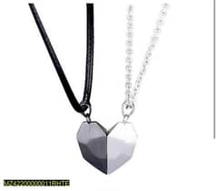Charcoal silver stone necklaces