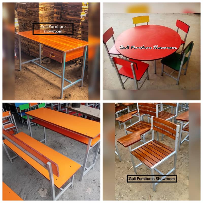 StudentDeskbench/File Rack/Chair/Table/School/College/Office Furnitur 13