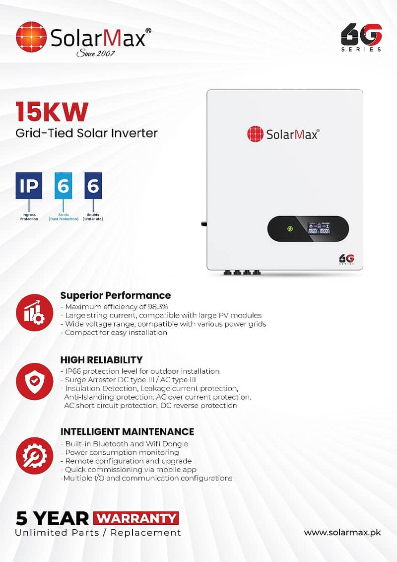 Solar Max 15KW On-Grid Inverter (IP-66) 1