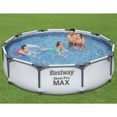 Bestway Steel Pro Round Swimming Pool For Kids And Adults