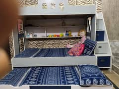bunk bed / triple story bunker bed / bunk bed with mattress